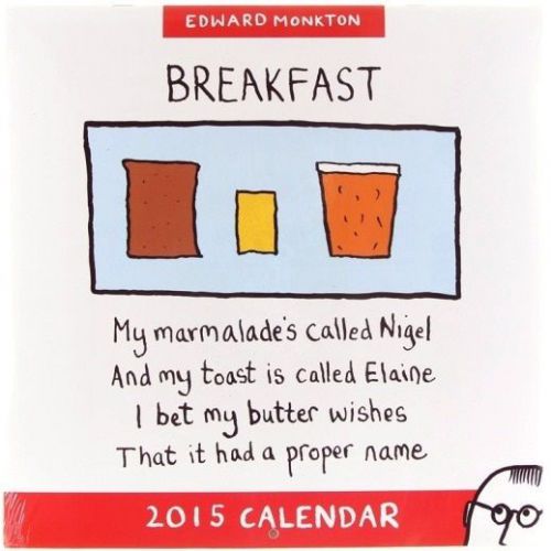 2015 WALL CALENDAR - EDWARD MONKTON - 30 by 30 cms