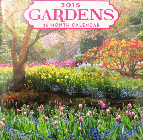 New 2015 Pictures Of Gardens Wall Calendar With Holidays 16 Month 12x12