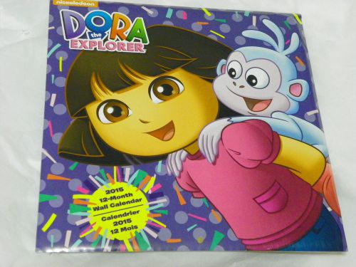 2015 Brand New Sealed Dora the Explorer with Boots 12 Month Wall  Calender