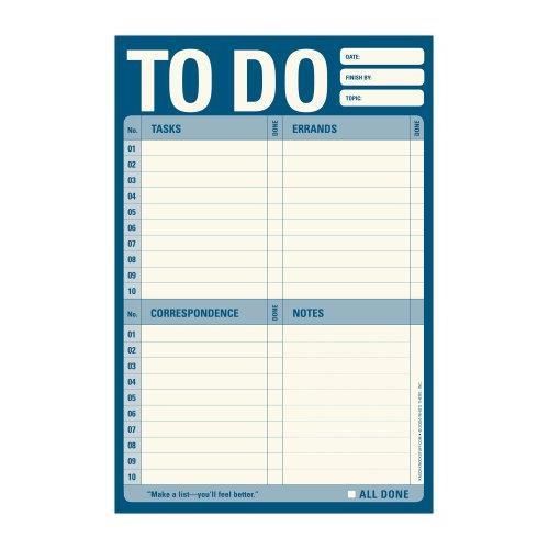 To Do Pad - Blue by Knock Knock New