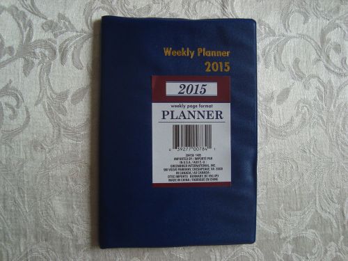 New Blue 2015 Weekly Planner Daily Appointment Book Meetings School Doctors