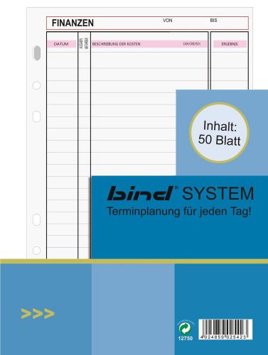 bind - B2543 - Systemeinlage FINANZEN A5