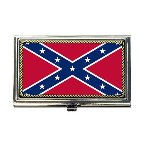 Confederate rebel flag business credit card holder case for sale