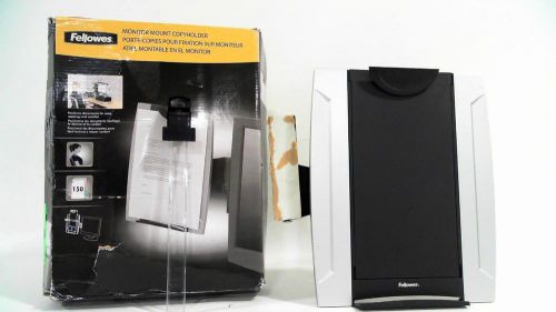 Fellowes monitor mount copyholder office adjustable document paper chop 2w2qz4 for sale