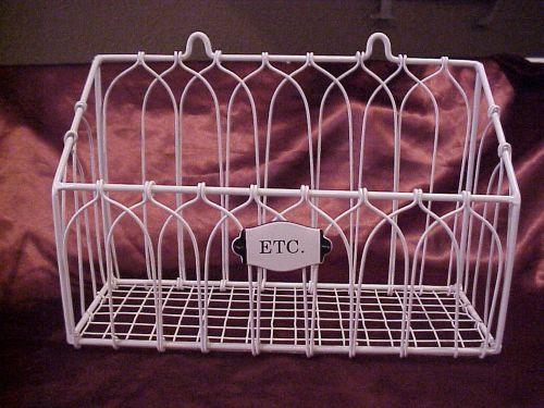 Shabby chic decor home office room service home etc. cream wire tray basket new for sale