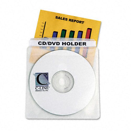 C-Line Two-Sided CD/DVD Sleeves for Standard Storage Cases, 50/Box - CLI61988