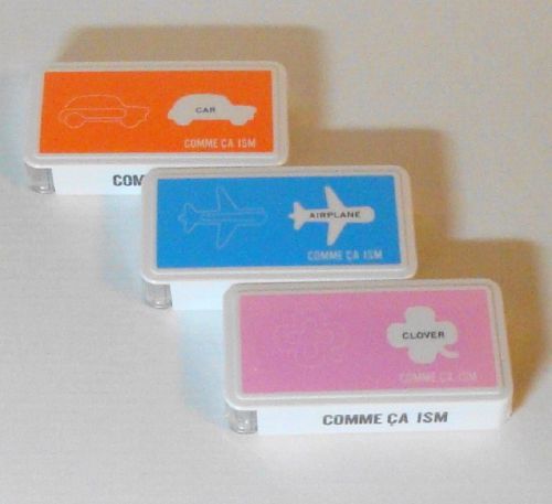 NEW, Paper Clip, 3 Box Set, Clover, Airplane, Car,  {Registered AIR Mai}