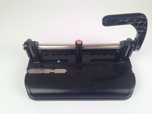 Nice acco 2 or 3 hole adjustable punch model 350 black for sale