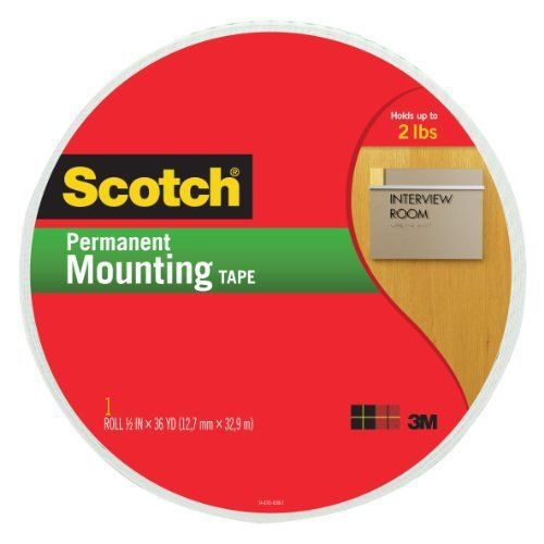 3m 110-mr mounting tape - 0.75&#034; width x 34 yd length - double-sided, (110mr) for sale
