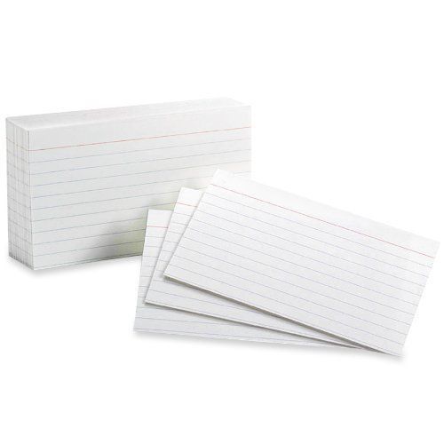 Esselte printable index card - 3&#034; x 5&#034; - 85 lb - recycled - 100 / pack - (ess31) for sale