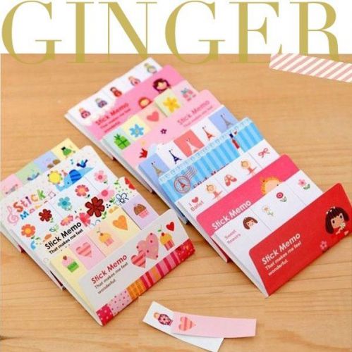 Cute Korean Sticker Post It Bookmark Point Memo Flags Sticky Notes 175 Pages