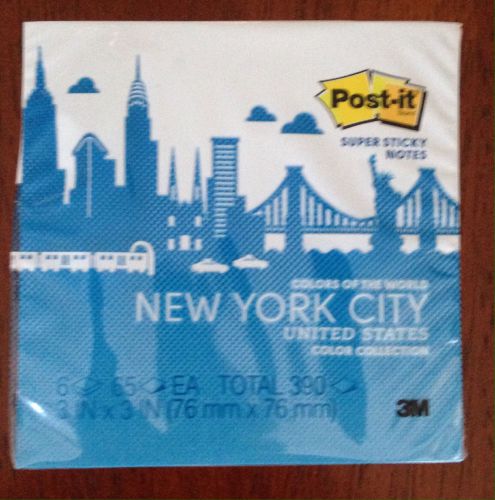 POST-IT NOTES NEW YORK CITY COLORS OF THE WORLD COLLECTION-3x3&#034;-NEW!