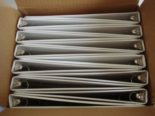 New! lot of 48 samsill view binder white 1/2&#034; - 3 ring - 2 pockets - #18517c 3/4 for sale