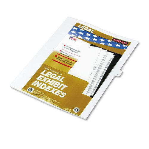80000 Series Legal Exhibit Index Dividers, Side Tab, &#034;L&#034;, White, 25/Pack