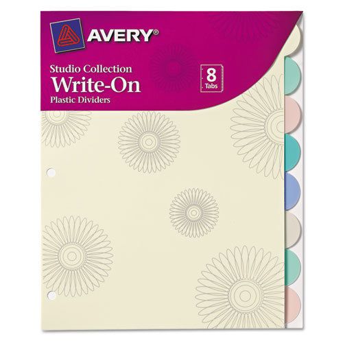 Studio Collection Write-On Dividers, 11x8-1/2, 8-Tab, Flowers