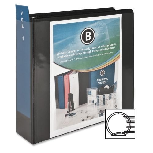Business source standard presentation binder -letter -3&#034; -blk - bsn09986 for sale