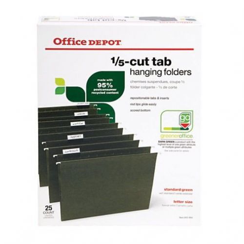NEW Office Depot Hanging Folders 1/5 Cut Letter 25-PICK UP Naperville, Illinois