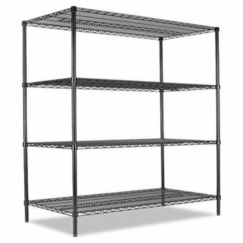 All-purpose wire shelving kit, 4 shelves, 60w x 24d x 72h, green (alesw206024gn) for sale
