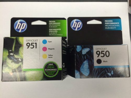 NEW HP 951 Cyan,Magenta,Yellow and 950 Black Officejet Ink Cartridge