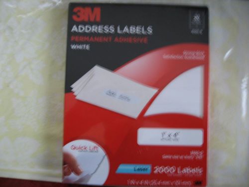 3M Address Label - 1&#034; Width X 4&#034; Length - Permanent 2000 labels