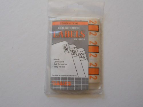 Tabbies End Tab Labels 71102   2s only  252 labels