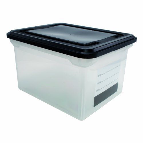 Advantus file storage box with label - 10.8&#034; height x 18&#034; width x 14.1&#034; (55802) for sale