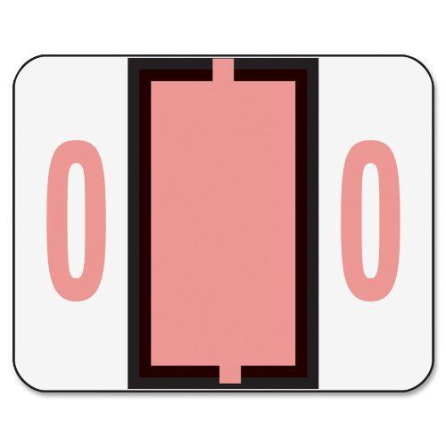 Smead Color-Coded Numeric Label  0  Pink  1 Roll (67370)