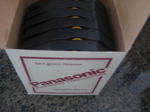 Panasonic Electronic typewriters  SKX-ECK2 ribbons 6 units in the box black 1025