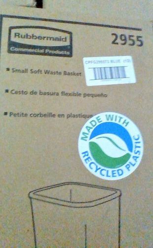 RubberMaid Commercial DeskSide Qty. (12) Plastic Wastebasket, 3 1/2 Gal, beige