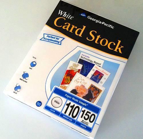 Georgia-Pacific Cardstock, 8.5 x 11, 110 lb., 150 Sheets