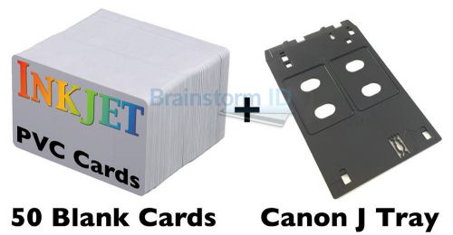Inkjet pvc id card starter kit - canon j tray - mg5420, mx922, mg7120,ip7230 etc for sale