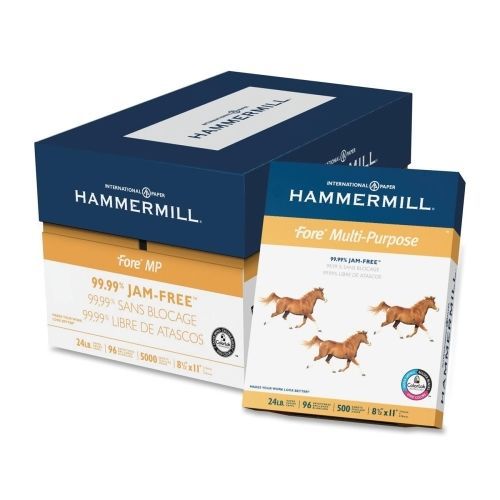 Hammermill Fore MP Multipurpose Paper -Letter-24 lb -5000/Carton -White