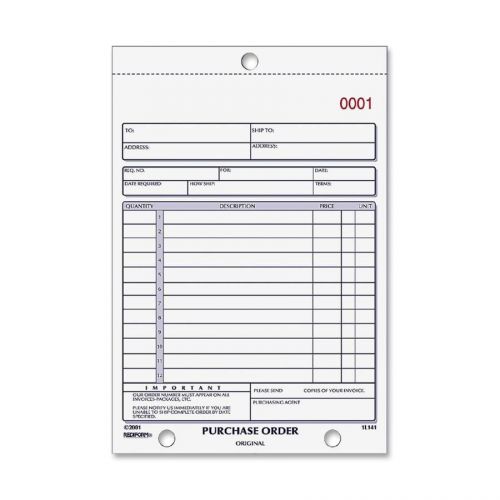 Rediform purchase order form - 50 sheet[s] - 2 part - carbonless - 7.87&#034; (1l140) for sale