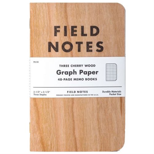 Field notes cherry graph 3-pack, made in usa for sale