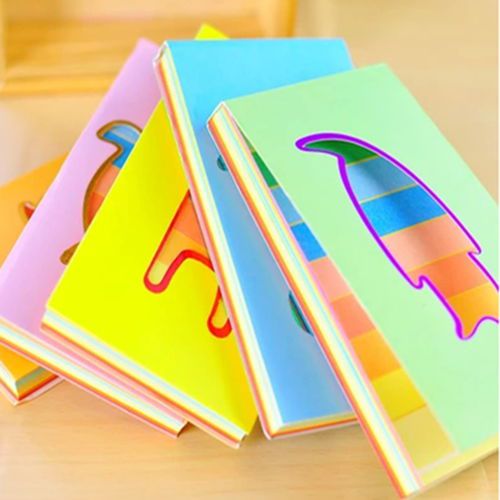 1 Mix Rainbow Paper Stationery Diary Thicken Portable Memo Notepad Notebook NEW