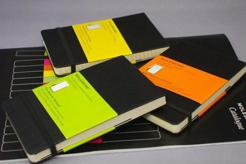 Moleskine reporters black notebooks ruled plain square note book writing journal for sale