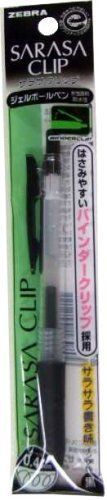 Zebra Sarasa Push Clip Gel Ink Ballpoint Pen 0.4 mm Black Ink