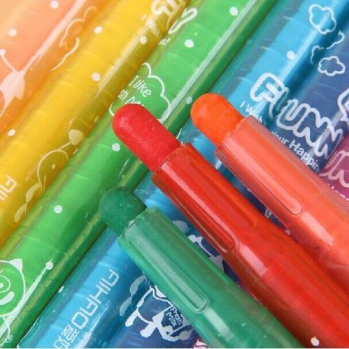 Set of 12 colors Twist Crayons colorful Pastel Pigment Oil Stick-AP03