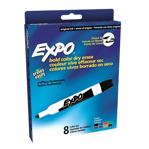 Expo Dry Erase Marker, Chisel. 8 Color Set (Expo 83078) - 1 Set Each