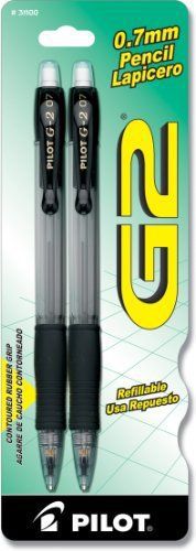 Pilot g2 mechanical pencil - 0.7 mm lead size - black, clear barrel - (pil31100) for sale