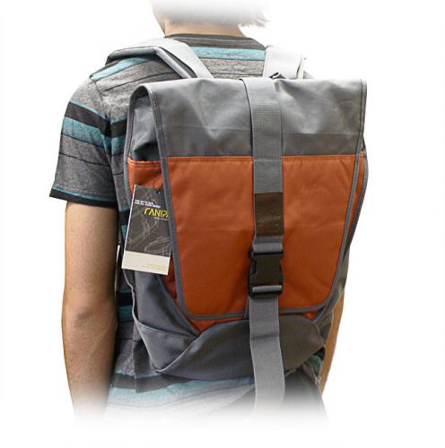 Ranipak flap backpack 14 in x 18 in x 5 in - orange/grey for sale