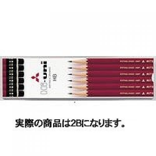 Mitsubishi Wooden Pencil Haiyuni K Hi-Uni 2B HUK2B