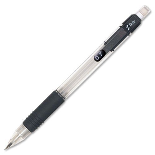 Zebra pen z-grip clear barrel mechanical pencil - 0.7 mm lead size - (zeb52410) for sale