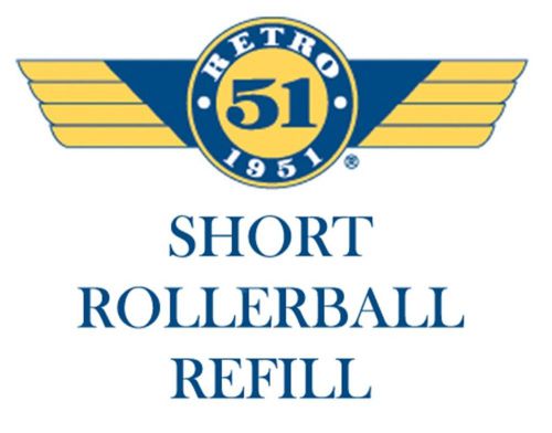 RETRO 51 rollerball refill BLUE Fine 3-pack TORNADO REF57P-B