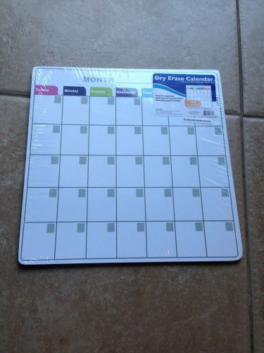 Dry Erase Calendar Board 11 3/4&#034; x 11 3/4&#034;!!! NEW!! Can be used for any year!!!