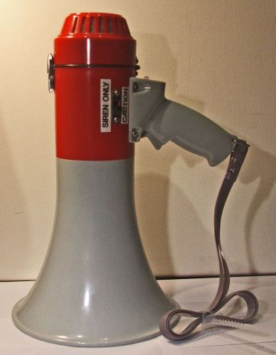 Megaphone with siren seafit 16w foghorn bull horn 7-3/4&#034; bell new old stock for sale