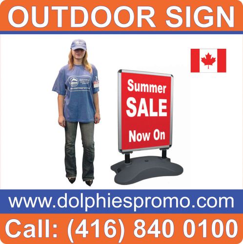 Outdoor DOUBLE SIDED Restaurant Sign Menu Banner Stand