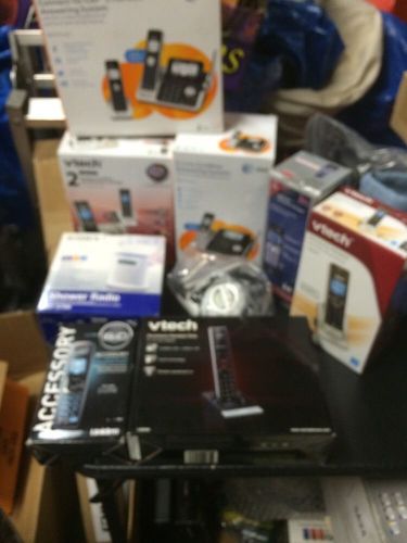 Wholesale Lot Bundle Small House Electronics Vtech Sony AT&amp;T Phones Radio