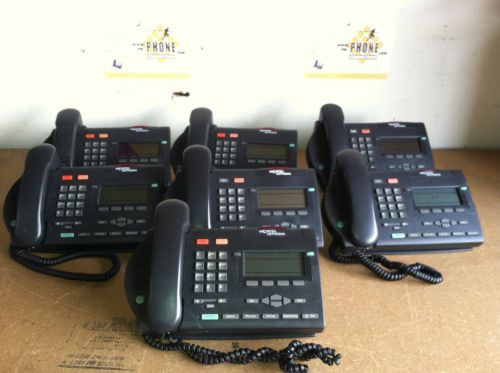 Nortel Meridian M3903 Charcoal Enhanced Phone  ((Lot of Seven))