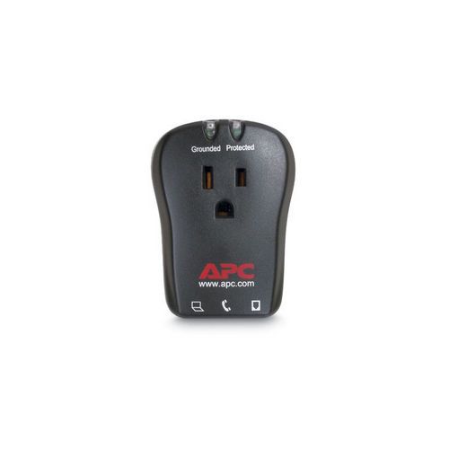 Apc essential notebook surgearrest 1 outlet w tel 120v recp. 1xnema 5 15r 320j for sale